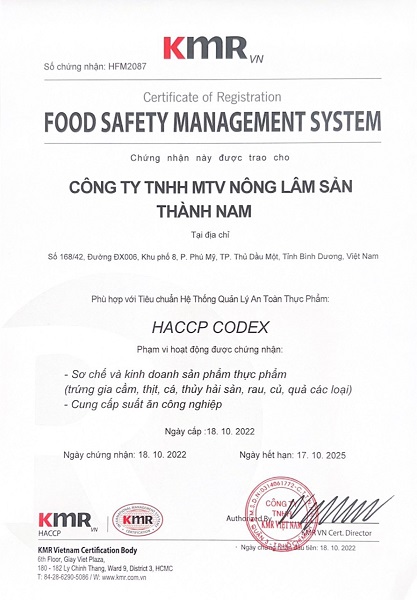  - Thực Phẩm Thành Nam - Công Ty TNHH MTV Nông Lâm Sản Thành Nam